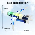 thumbnail image 2 of Rirool LED Airplane Crawling Toy - Educational Rotating Aircraft for Kids, 3-12 Years, 2 of 7