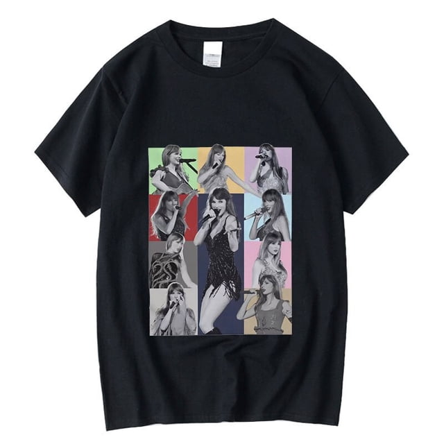 Camiseta de Taylor The Eras Tour World Tour para mujer, camiseta de manga corta para parejas, camisetas de Hip Hop para hombres y mujeres, camisetas de moda 2023