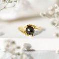 thumbnail image 4 of Rosec Jewels Black Tahitian Pearl Solitaire Ring for Women - 8 mm - AAA Quality, 14K Yellow Gold, US 10.50, 4 of 9