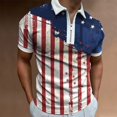thumbnail image 2 of Ierhent Independence Day T-Shirt for Men Patriotic Bald Eagle 4th Of July Men USA American Flag T-Shirt(Red,M), 2 of 4