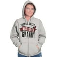 thumbnail image 4 of Sassy Tattooed Granny Funny Grandma Womens Plus Size Graphic Zipper Hoodie Brisco Brands 2X, 4 of 5