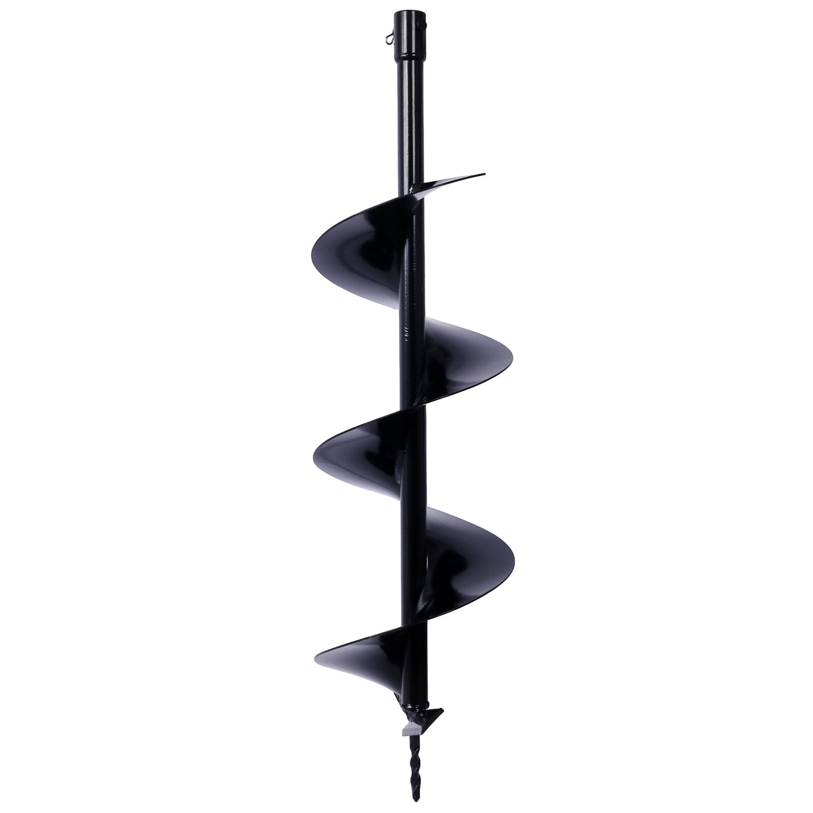 , Auger Drill Bit for Planting Hole, Bulb Bedding Digging Post Hole Planting Tool for 3/4" Shaft Auger,Hole Digger Replacement Auger Bits Earth Auger Digging Bit 4IN+8IN+10IN+12IN, Black ,Steel ,