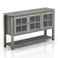 thumbnail image 3 of Furniture of America Chico Contemporary Wood 5-Shelf Buffet, Gray Oak, 3 of 10