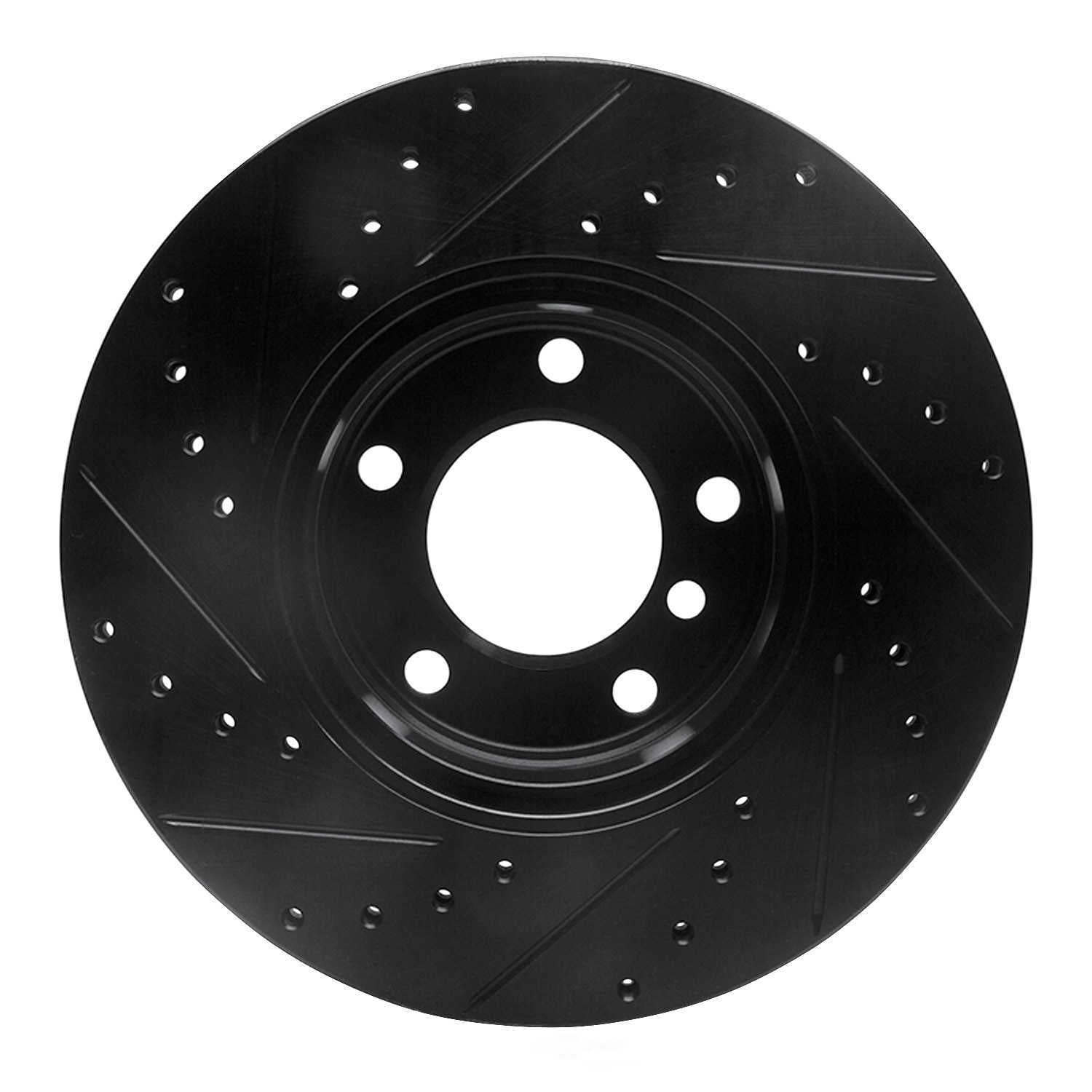 Dynamic Friction Company 633-31043R DFC Brake Rotor - Drilled And Slotted - Black
