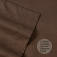 thumbnail image 2 of 8 Piece Embossed Checkered Bed in a Bag Bedding Set, King - Chocolate, 2 of 5