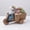 Multicolor, variant on 5.1 x 4.33 x 2.55 Inch Rabbit Tricycle Resin Planter, Cute Succulent Flower Pot with Basket, Decorative Garden Statue for Patio, Windowsill, Front Porch and Tabletop Home Decor