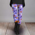 thumbnail image 2 of Leggings for Women Tummy Control Halloween High Waisted Athletic Soft Printed Workout Pants Purple Fitness Clothing XXL, 2 of 5