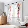 thumbnail image 2 of Yayeee Window Curtains Light Filtering 63"x42" Grommet Panel Pair Home Living Room Decor, Strawberry Ice Cream Pattern, 2 of 7