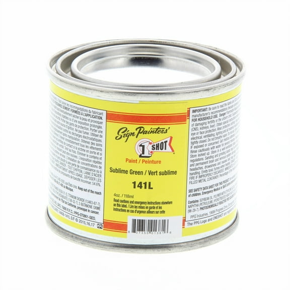 1 Shot Lettering Enamel, 4 oz., Sublime Green