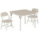thumbnail image 1 of Mesa y sillas plegables para niños con tapicería de cuerina y estructura metálica duradera, set de actividades infantil multiusos portátil para comer, manualidades o aprender, ahorra espacio, 1 of 8