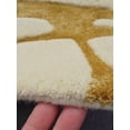 thumbnail image 3 of Artcore Modern Hand Tufted Yellow Wool Area Rug, Abstract Stone Geometric Design with Cotton Backing, Indoor Decorative Rug for Living Room & Bedroom, 5 x 8 ft, 3 of 5