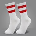 thumbnail image 1 of Calcetines de algodón de otoño e invierno para hombre, calcetines casuales de media caña, calcetines de moda de estilo coreano, calcetines de rayas, calcetines deportivos de felpa, 1 of 6