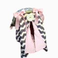 thumbnail image 2 of Walfront 2-in-1 Soft Cotton & Coral Fleece Baby Car Seat Cover, Gray, 2 of 3