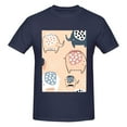 thumbnail image 4 of Bingfone Cute Ink Drawn Elephants Men'S Loose Fit Short-Sleeve Pocket T-Shirt, 4 of 7