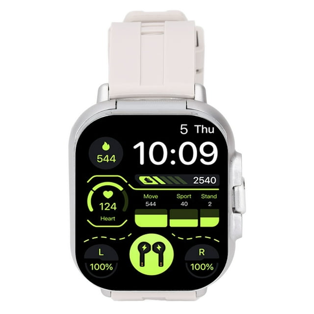 Smart Watch with Earbuds, 2.01 Inch HD Screen Smartwatch for Men, 2 in 1 Watch with Messages Notification, Sports Modes , Weather Forecast, Remote Camera Control