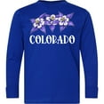 thumbnail image 3 of Inktastic Colorado Columbine Flowers Long Sleeve Youth T-Shirt, 3 of 5