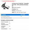 thumbnail image 2 of At Pitman Arm Tie Rod End - Compatible with 1994 - 1999 Land Rover Discovery SD 1995 1996 1997 1998, 2 of 2