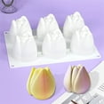 thumbnail image 6 of Tulips Silicone Molds For Artistic Mousses Cakes Chocolate Dessert And Scented Baking Tool With Easy Releases, 6 of 8