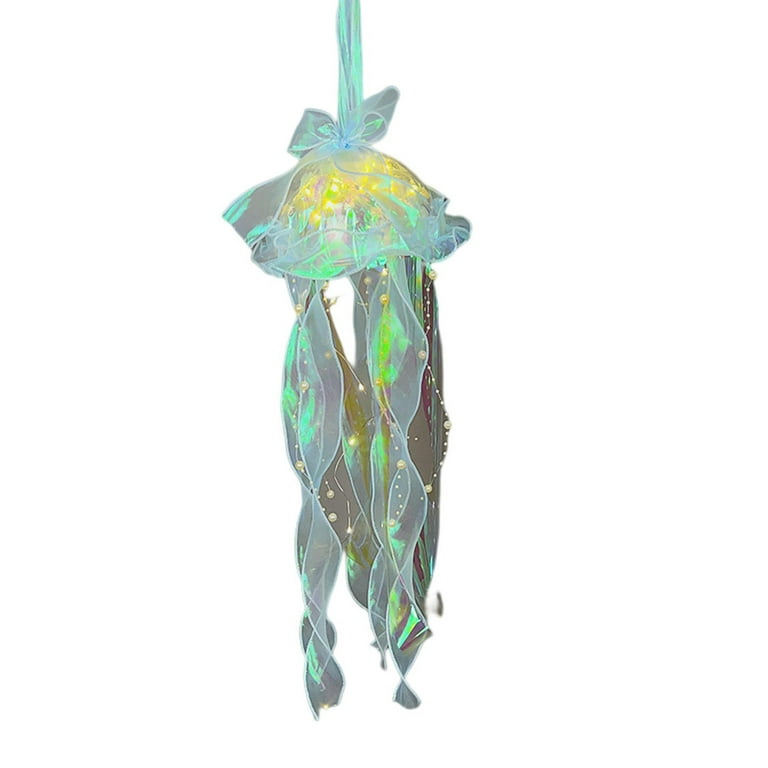 LIWEN DIY Night Light - Jellyfish Shape - Multipurpose - Glowing Decorative  - Plastic Jellyfish Lamp - DIY Material Kit - Photo Props - Shine