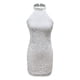 thumbnail image 3 of Gibobby Vestido sexy para mujer Minivestido ajustado con lentejuelas fruncidas, sin espalda, sin espalda, con cuello en V y de color liso para mujer(Blanco,G), 3 of 5
