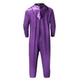 thumbnail image 6 of FAWUUDO Onesie Adult Unisex Christmas Zipper Pajamas Animals One Piece Homewear for Women Men Purple, 6 of 9