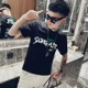 thumbnail image 4 of Camiseta de manga corta de verano con gráfico de Katoen para hombre, camisetas de anime para hombre, ropa de calle estampada, ropa genial con alfabeto Kpop, 4 of 4