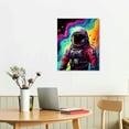 thumbnail image 2 of PIKWEEK  Colorful Astronaut Space Travel Pop Art Canvas Painting Posters and Prints Wall Art Pictures for Kid Room Home Decor Mural, 2 of 4