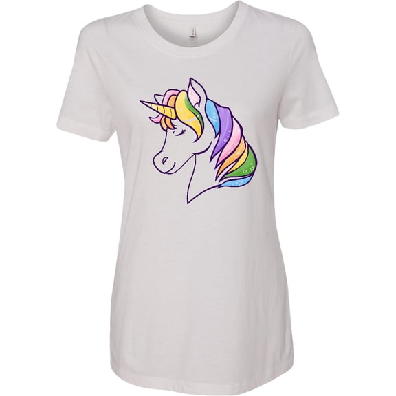 Inktastic Cute Rainbow Unicorn Women's T-Shirt