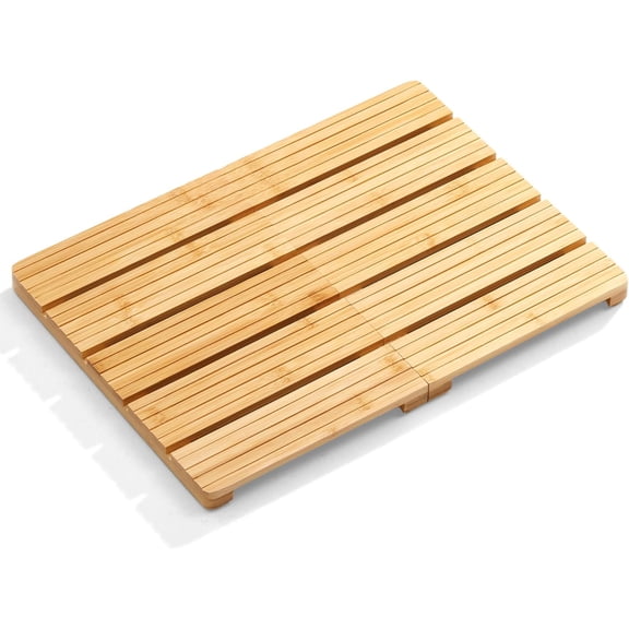 Foldable bamboo shower mats, anti slip wooden bathroom carpets, fast drying waterproof carpets for indoor and outdoor sinks, bathtubs, and swimming pools. Different specifications to choose from