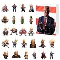 thumbnail image 3 of Calendario de Adviento Calendario de Adviento de Navidad Regalos Calendario de cuenta regresiva de 24 días de Trump Colgantes colgantes de Donald Trump Caja sorprendente Adorno para árbol de Navidad, 3 of 5