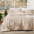 thumbnail image 1 of Juego de edredón Bedsure Tufted Boho California King Size Khaki, 1 of 7