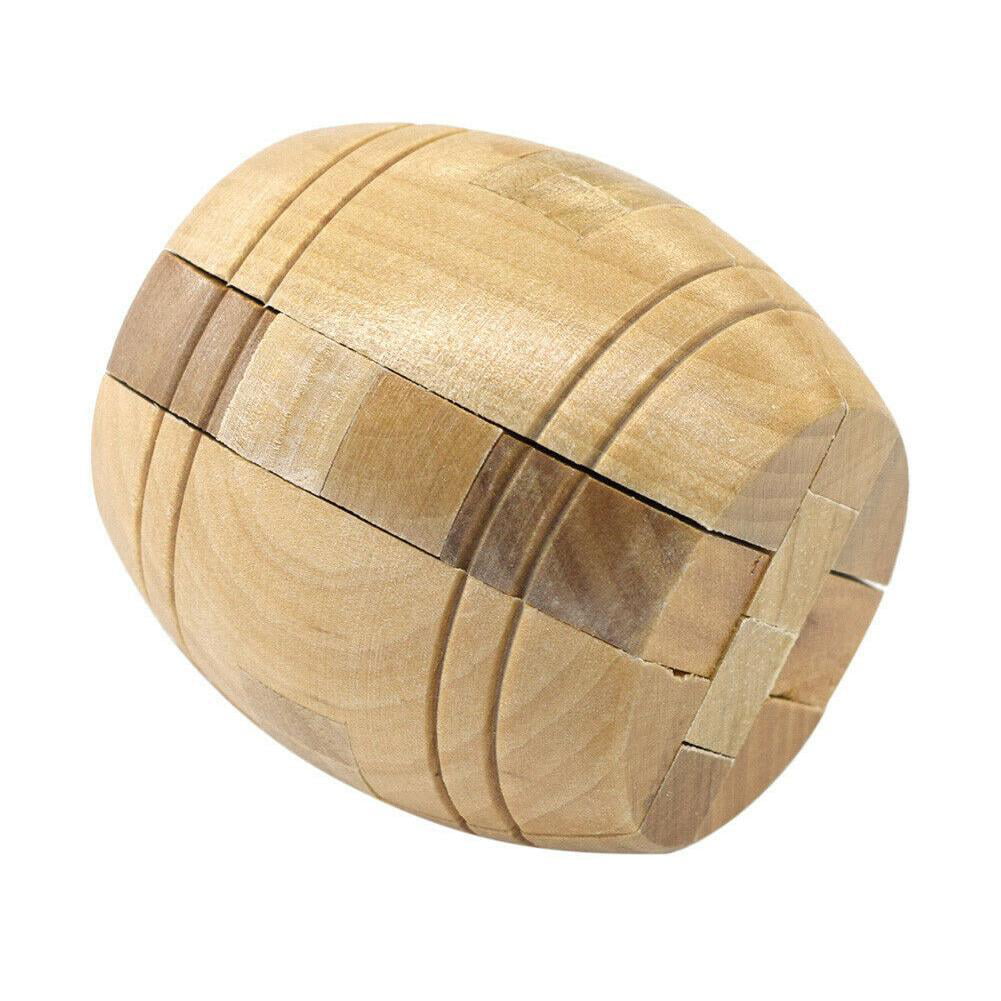 Wooden Intelligence Toy Chinese Brain Teaser Game 3D IQ Puzzle for Kids Adults ~ 