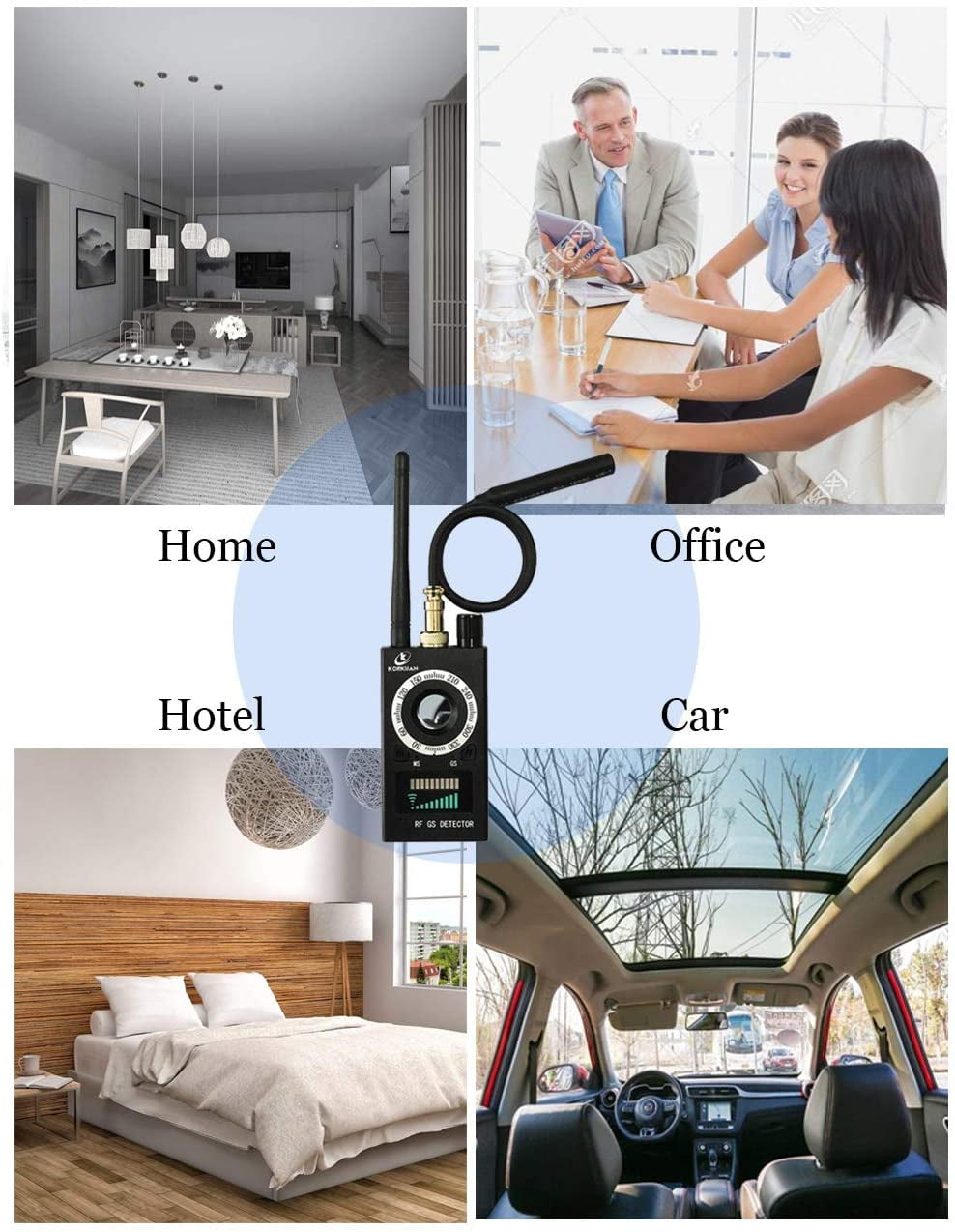 AntiSpy Detector, Hidden Camera Detector, RF Signal Detector and Bug