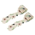 thumbnail image 4 of Dekaim 2 Adornos De Encaje De Flores 3D, 2 Yardas De Largo Y 2,6 Pulgadas De Ancho, Estilo Retro, Diseño De Flores, Adornos De Encaje De Organza, Para Ropa De Faja De Vestir, 4 of 5