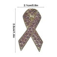thumbnail image 2 of YiJuHui 3pcs Breast Cancer Pin, Crystal Rhinestone Breast Cancer Awareness Pin, Ribbon Breast Cancer Awareness Accessories for Women, 2 of 6