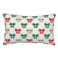 thumbnail image 1 of Fotbe Retro bows Funda de Almohada Decorativa Estilo Occidental, Lujo en Algodón, Fundas para Almohadas King, Cojín Estampado para Decoración del Hogar-20"x30", 1 of 6