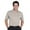 Taupe, variant on Monterey Club Men's Micro Weave Texture Solid Golf Polo Shirt #1091