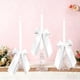 thumbnail image 4 of Decoración De Cinta De Poliéster 6 Cintas Decorativas Con Nudo De Mariposa De 20x12cm En Nailon Y Licra Blanca Para Envolver Regalos Navideños Y Decorar Candelabros Rkxzt, 4 of 8