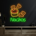 thumbnail image 2 of C-craft Nachos Neon Sign Perfect for Mexican Food Stores Wall Decor, 2 of 5