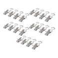 thumbnail image 1 of Inteprter 20 piezas ganchos multifuncionales para colgar ropa, fuerte fuerza de sujeción, compactos y portátiles Almacenamiento y organización del hogar gris, 1 of 6