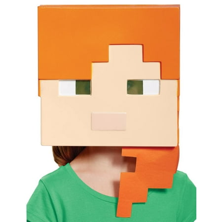 Minecraft Alex Vacuform Mask Adult Halloween Accessory