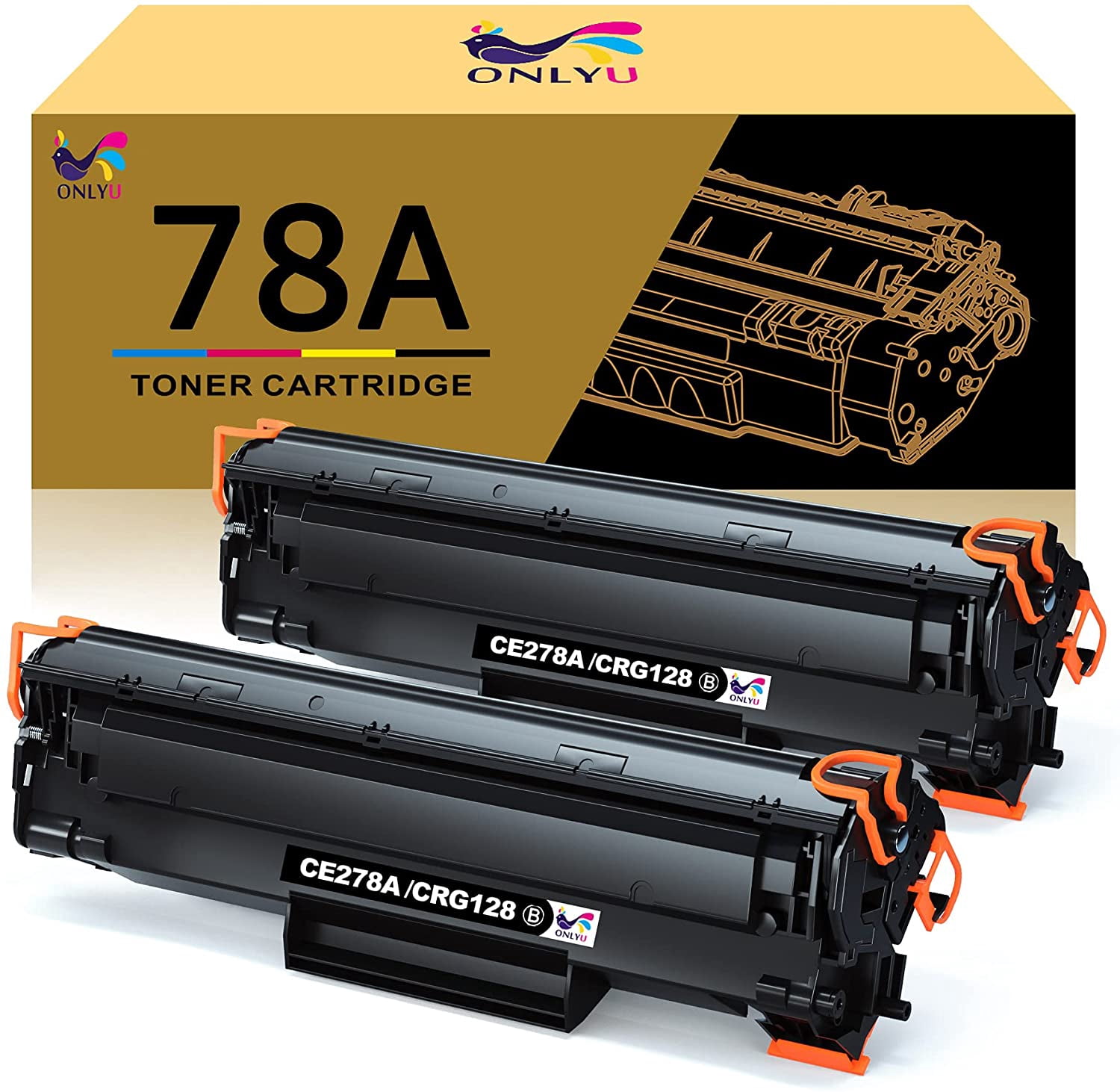 ONLYU Compatible Toner Cartridge Replacement for HP 78A CE278A Toner for HP  Laserjet Pro P1606dn, M1536dnf, P1566, | Walmart Canada