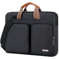 thumbnail image 1 of Bolso de hombro para portátil Lacdo 360° con protección de 14 pulgadas, negro, 1 of 7