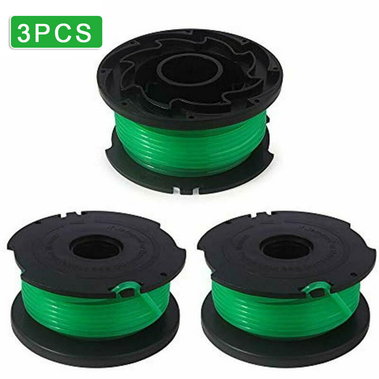 3pcs String Trimmer Spools Replacement For Black And Decker SF-080 GH3000  LST540 