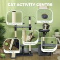 thumbnail image 4 of PawHut 53" Cat Tree Tower with Scratching Posts, Condo, Beds, Dark Grey, 4 of 10