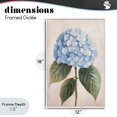 thumbnail image 4 of Stupell Industries Cottage Baby Blue Hydrangea White Framed Giclee Art, 12 x 18, by Petals Prints Design, 4 of 8