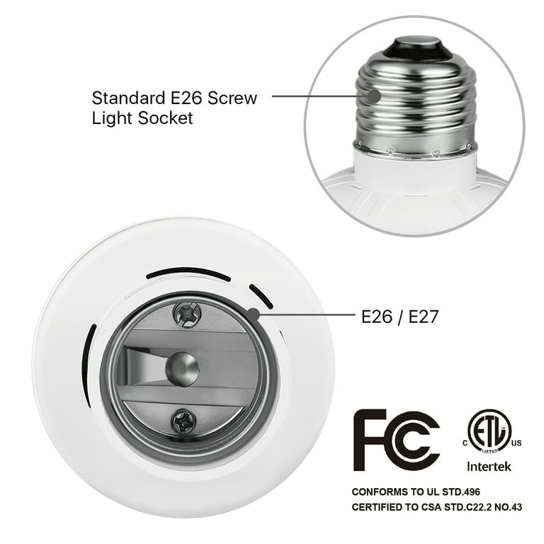 Light Socket Wireless Remote Control E26 E27 Screw Lamp Bulb