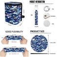 thumbnail image 6 of Yuyamidu Shark Car Seat Covers Full Set Steering Wheel Accessories Blue Camo Seat Belt Cover Auto Rear View Mirror Cover Trash Bin Car Coasters Keychain Chapstick Holder, 6 of 7