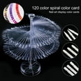 thumbnail image 3 of 1 Set Clear Nail Color Swatch Sticks Gel Polish Display Spiral Nail Sample Practice Sticks Transparent Acrylic False Nail Tips Na, 3 of 10