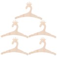 thumbnail image 1 of 5Pcs Light Yellow Wooden Infant Hangers for Nursery Theme Clothes Organization, 1 of 9
